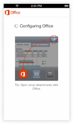 Configuring Office information page 